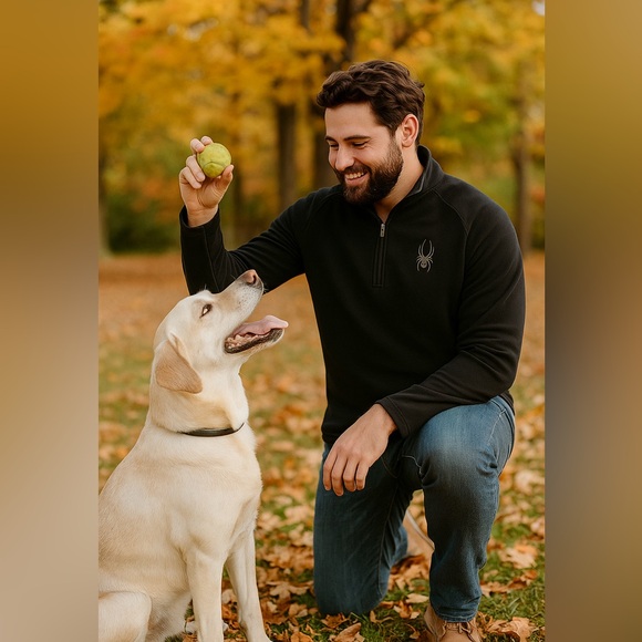 Spyder Mens 1/4 zip pullover size XL - Picture 1 of 10